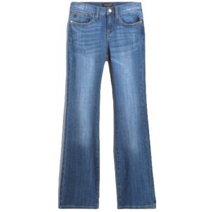 Judy Blue Whiskered Medium Wash Mid Rose Boot Cut Jeans Juniors
